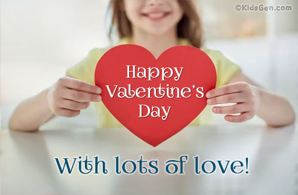 Happy Valentine's Day wishes card for WhatsApp and Facebook