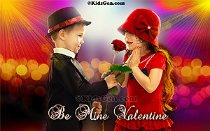 A colorful representation of love in a valentine wallpaper.