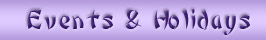 events and holidays