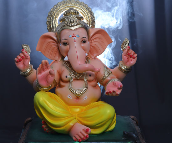 The idol of Lord Ganesha