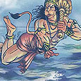 Hanuman Crosses the Sea
