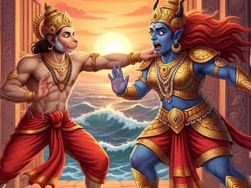 Hanuman Meets Lankini: A Tale of Devotion and Destiny