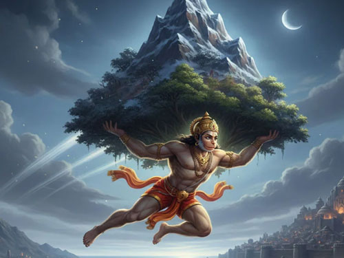 Hanuman Saves Lakshmana: A Tale of Devotion and Sacrifice