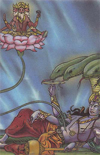Brahma and Vishnu