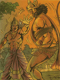 Hanuman and Meghnad