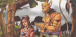 Hanuman and Sita