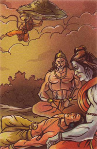 Hanuman Saves Laxmana