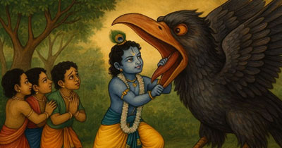 Krishna and Bakasura