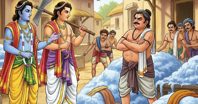 Krishna and the Washerman