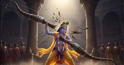 Krishna Breakes the Bow