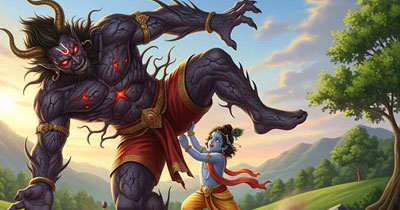 Krishna Kills Vyomasura