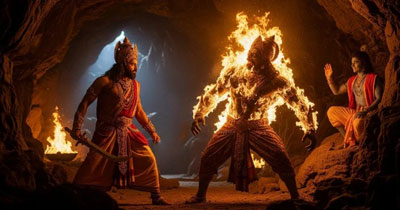 Krishna and Muchkunda