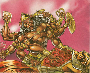 Narsimha Avatar killing Hiranyakashyap