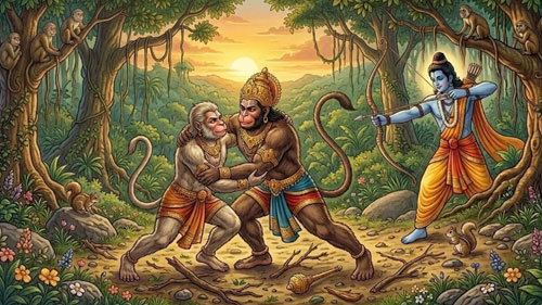 Rama Confronts Bali - A Story of Justice and Dharma