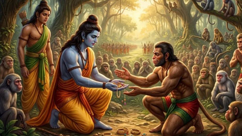 Sugreeva's Promise: The Monkey King's Vow of Loyalty to Lord Rama