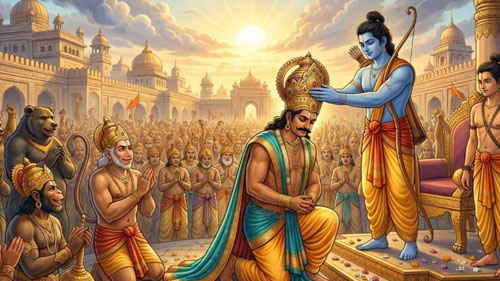 Vibhishana's Coronation: The Triumph of Dharma in Lanka