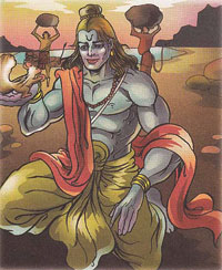 Lord Rama and Squirrel