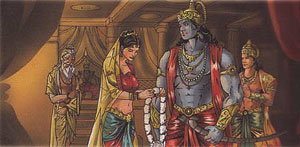 Sita marrying Rama