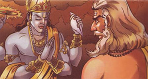 Vishnu and Sage Bhrigu