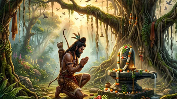 The Devotion of Hunter Kannappa - the Shiva Purana story of Kannappa