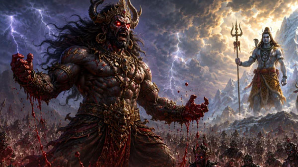 Andhakasura, the demon of darkness story