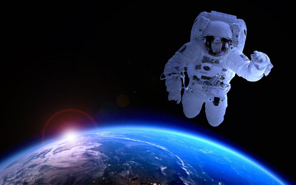 Astronaut in orbit