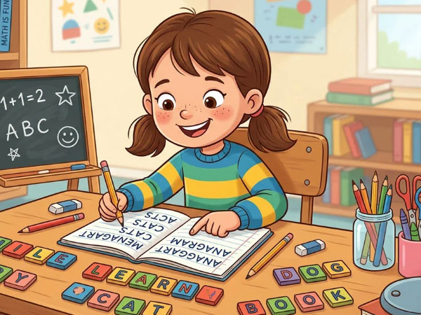 Anagram puzzles for kids