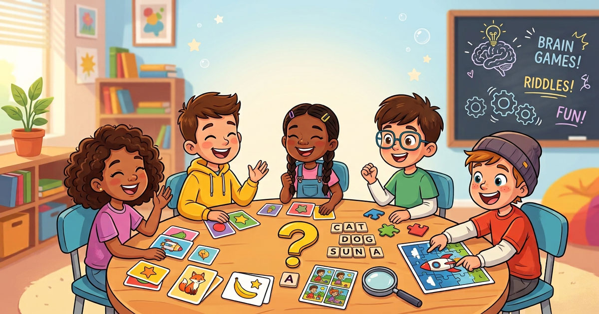 Fun activities for kids with jokes, riddles, puzzles and word games