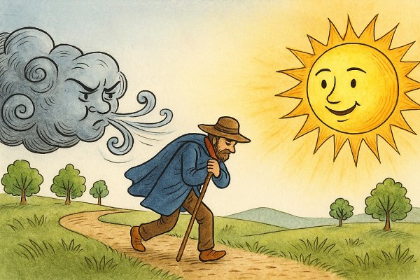 The Wind and the Sun - Gentle Persuasion Wins