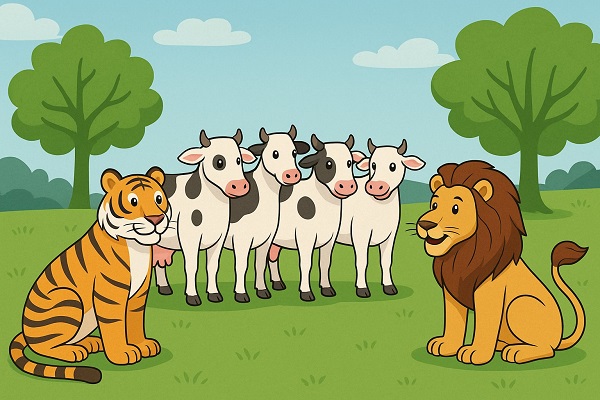 The Cow and the Tiger - Inspiring Moral Story for Kids