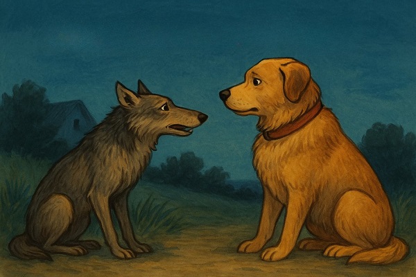 The Dog and the Wolf - A Fable About Freedom vs. Comfort