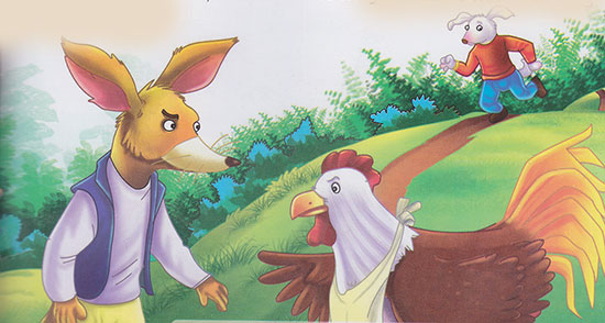 Moral Story - The Fox, the Rooster and the Dog