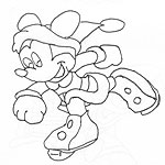Mickey Mouse image for coloring