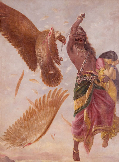 Sita, Ravana and Jathayu