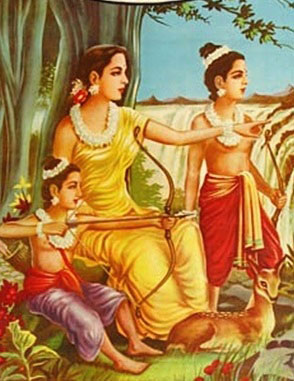 Sita with Lava and Kusha