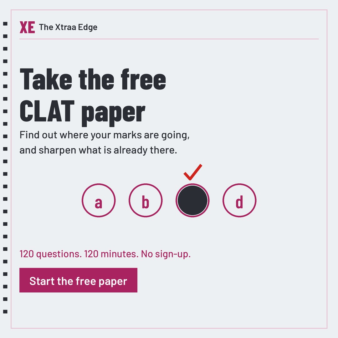 Take the free CLAT paper: find out where your marks are going and sharpen what is already there