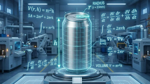 Optimization of Packaging – Using Derivatives to Minimize Cylinder Surface Area