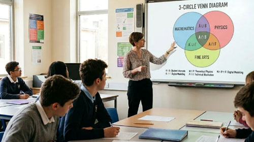 Sets and Venn Diagrams – Mapping Student Interests with Set Theory