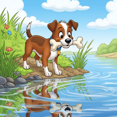 Fanny and the Reflection - Animal Story