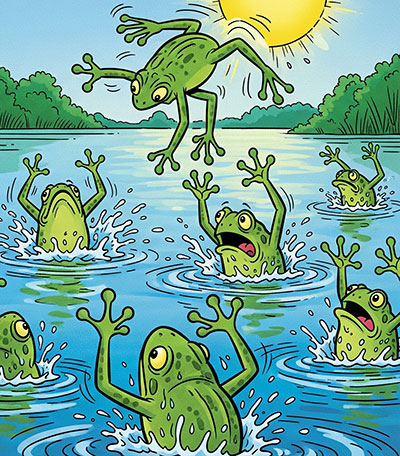 Frogs With No Brains - animal story