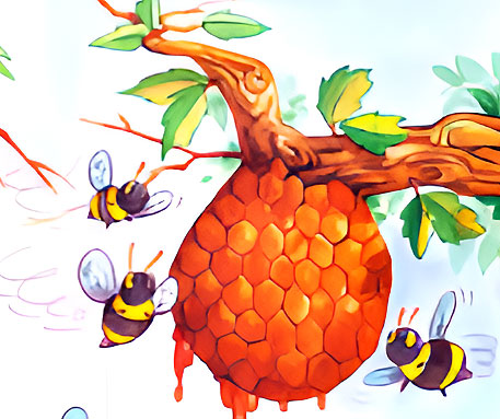 How the Bees Only Got One Sting - animal story