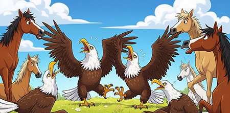 The Eagles Who Lost Their Song - animal story