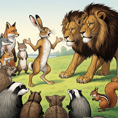 The Hare's Big Speech - an animal story
