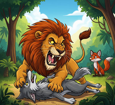 The Lion's Cure - animal story
