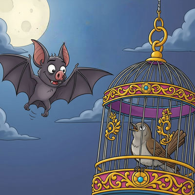 The Nightingale and the Bat - the animal story