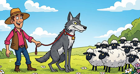 The Silly Shepherd - animal story