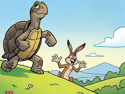 The Tortoise and The Hare - animal story