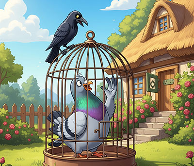 Animal story - The Well-fed Pigeon