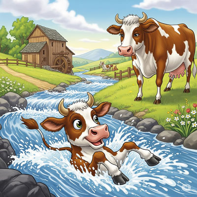 Timmy Gets a Wet Lesson - animal story