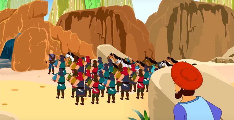 Arabian tale of Ali Baba and the Forty Thieves